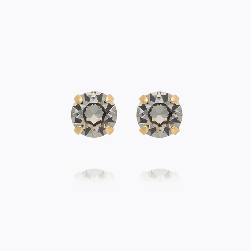 Caroline Svedbom Classic Stud Earrings Gold Greige
