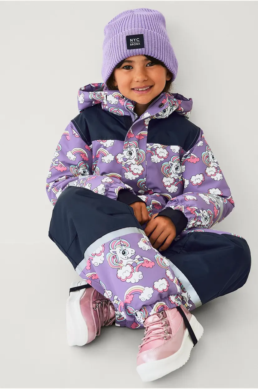 Ellos Collection Vinter-overall Snowey - Lilla