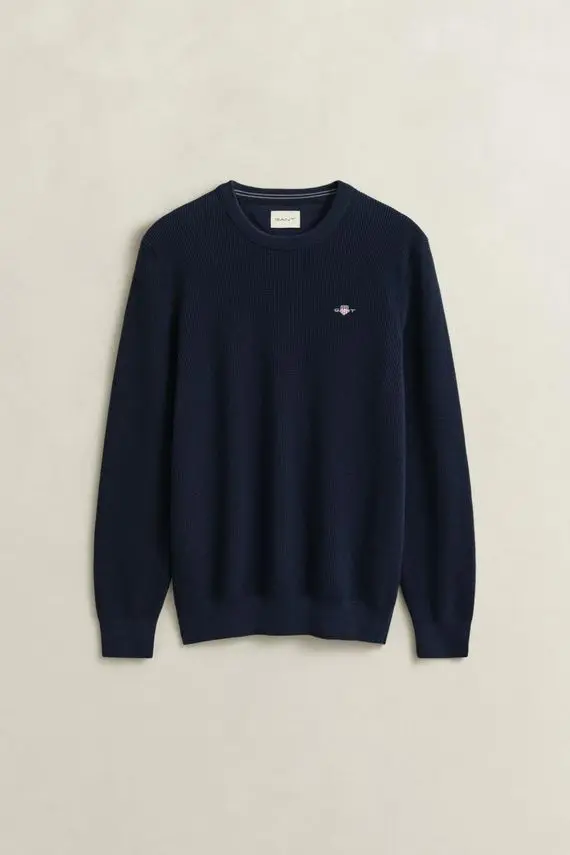 Gant MICRO TEXTURED COTTON C-NECK