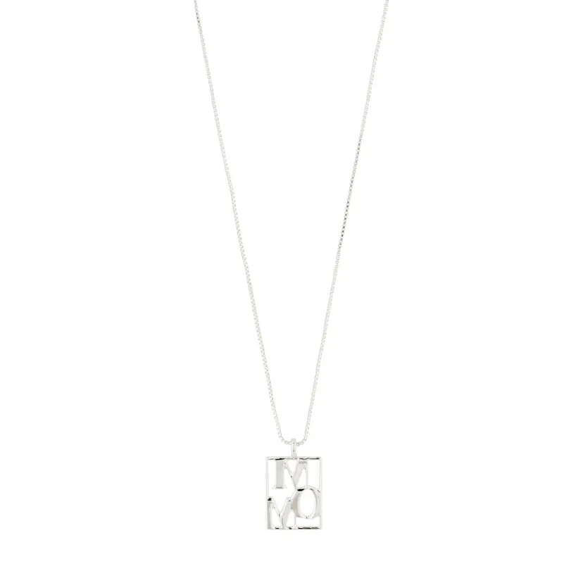 Pilgrim Pilgrim LOVE TAG, MOM-halskjede sølvbelagt