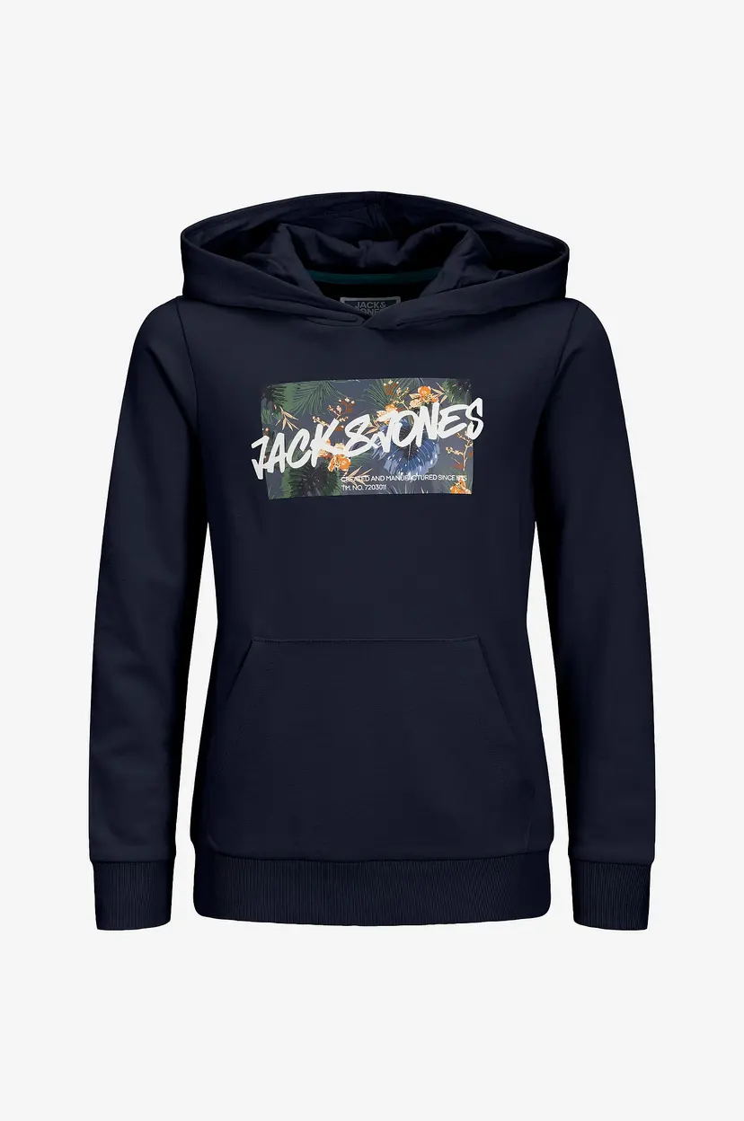 Jack & Jones Junior Hettegenser jjHawaii Shape Sweat Hood Jnr - Blå