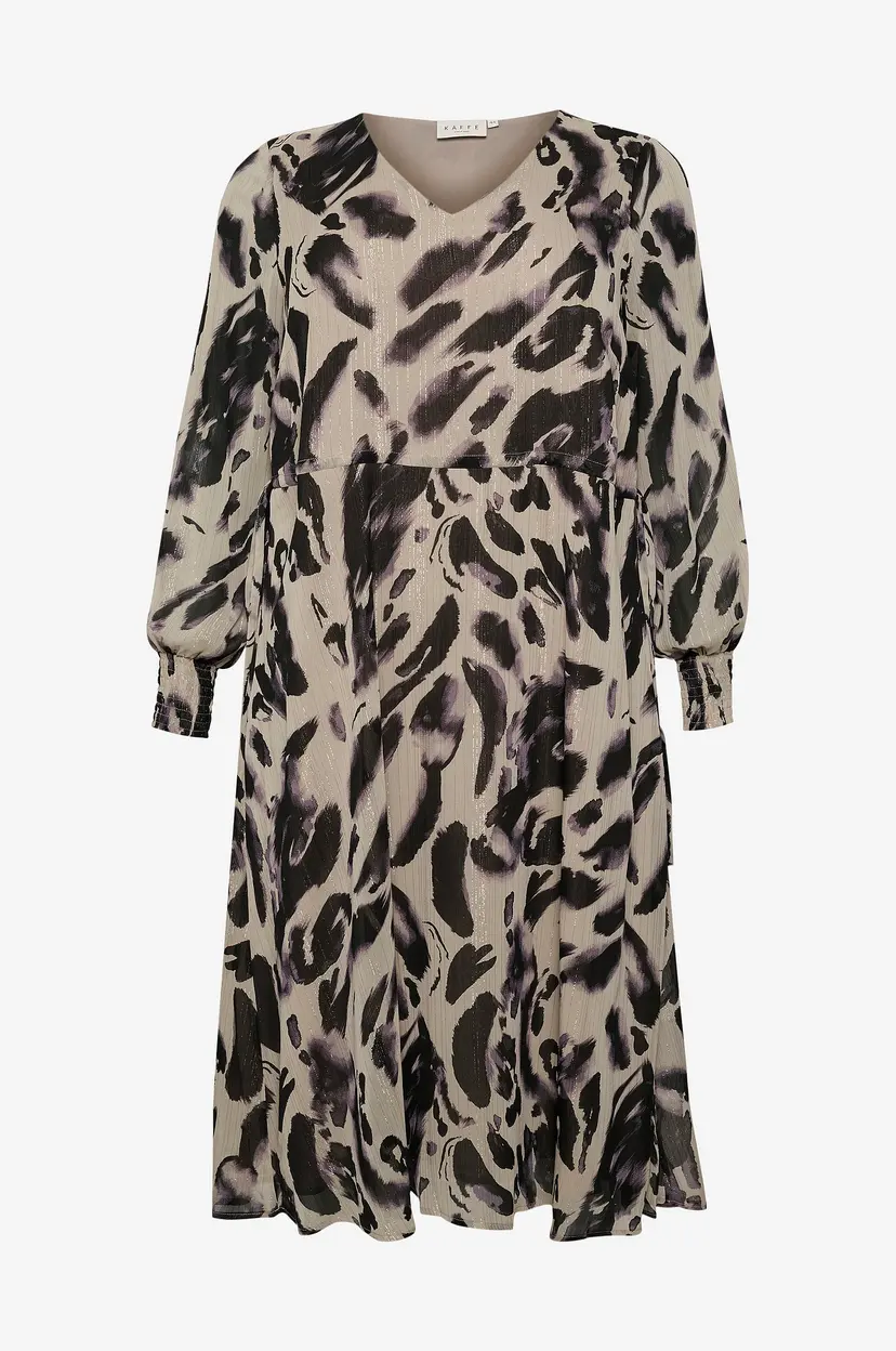 KAFFE Curve Kjole KCfiona Dress - Beige
