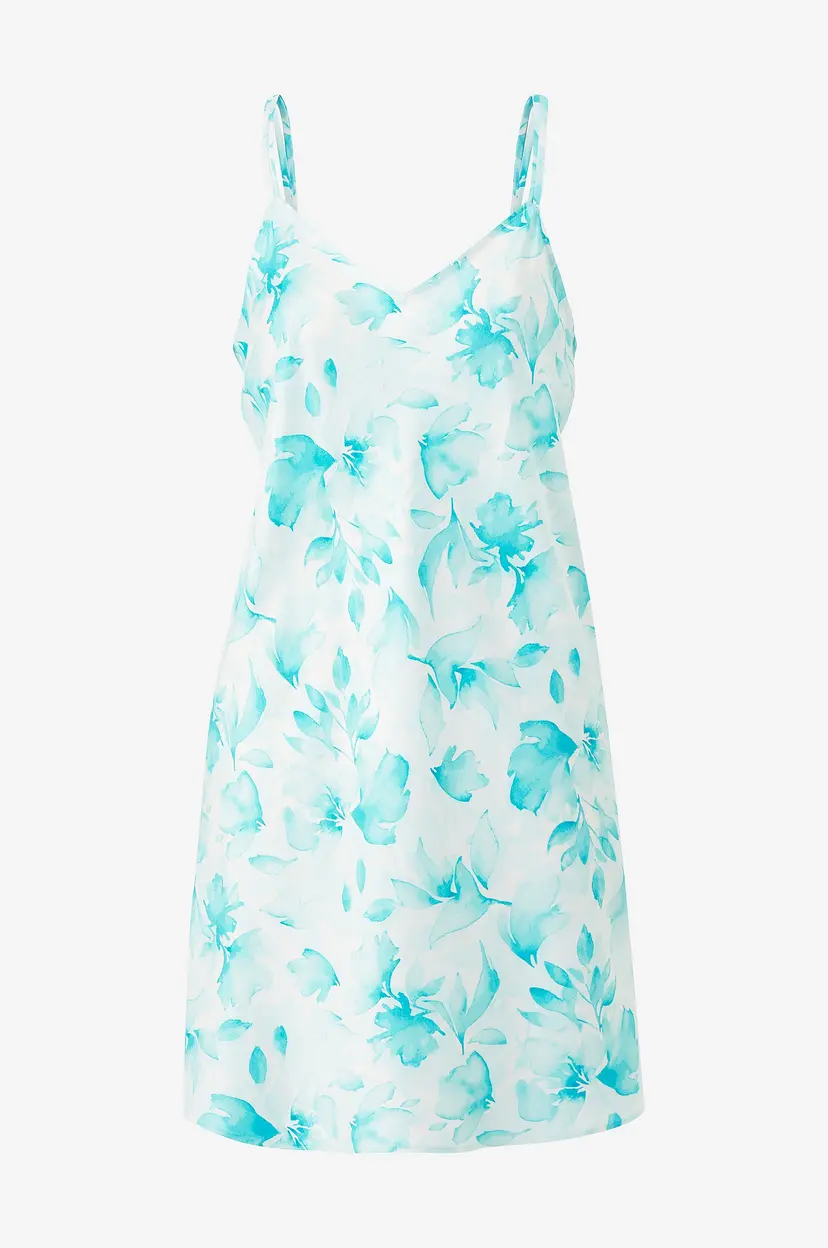 Lauren Ralph Lauren Nattkjole Lrl Double Strap V-neck Chemise - Blå