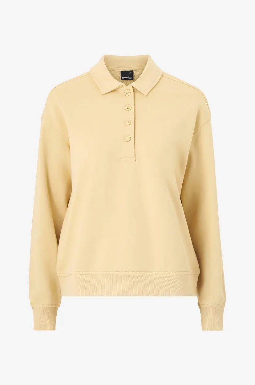 Gina Tricot Genser Collar Sweater - Gul