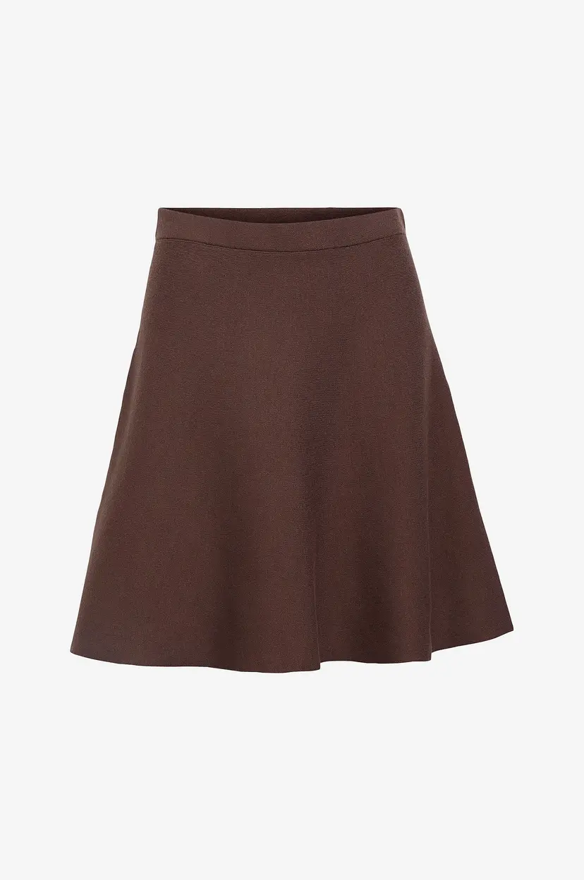 Object Collectors Item Skjørt objReynard HW Short Knit Skirt - Brun