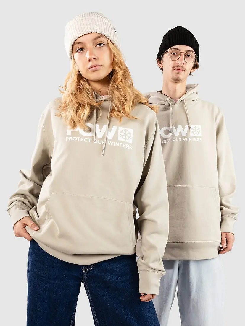 POW Protect Our Winters POW Protect Our Winters Logo Hettegenser grå