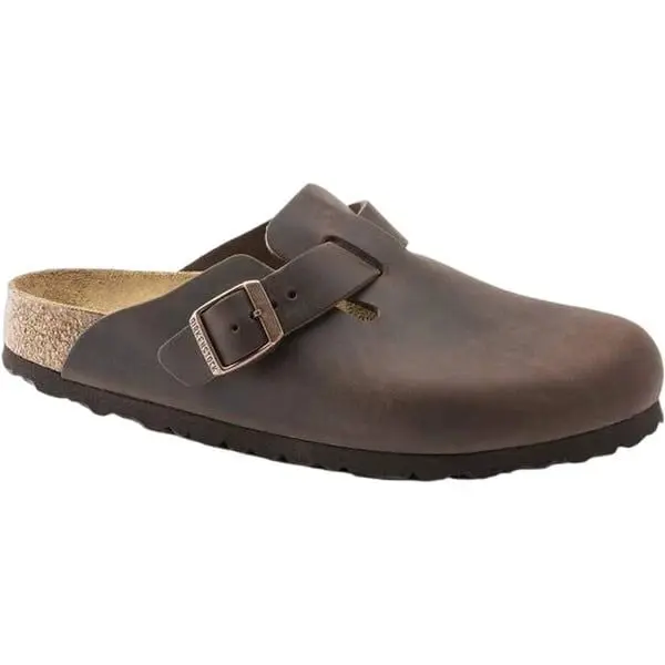 Birkenstock Birkenstock Boston Natural Leather Oiled Regular Habana