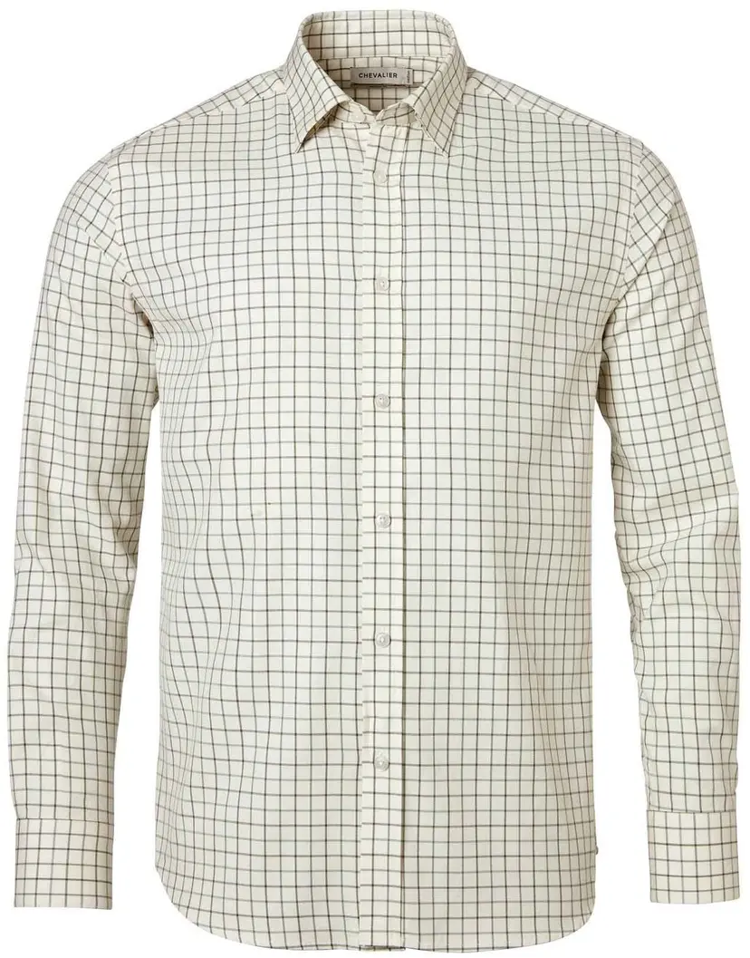 Chevalier Chevalier Luton Shooting Fit Shirt Men Hunter Green Tattersall