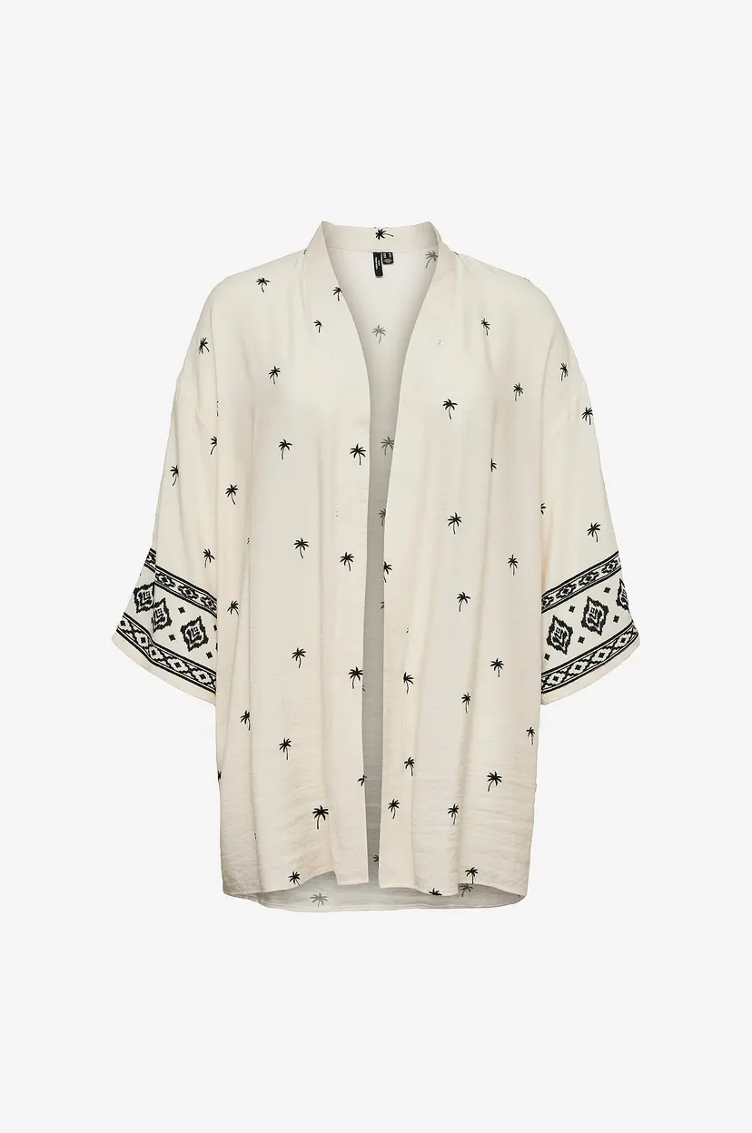 Vero Moda Curve Kimono vmcKai 3/4 - Beige