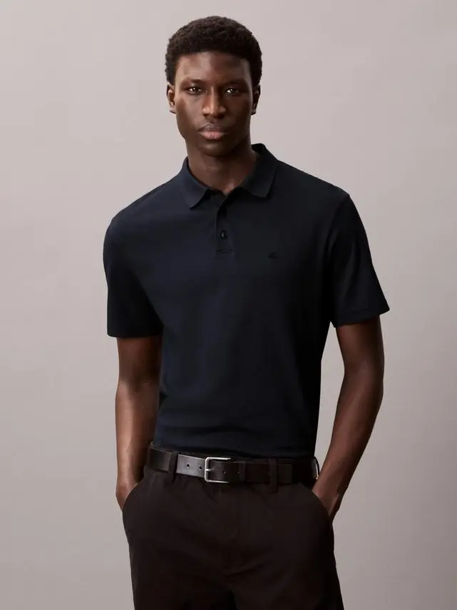 Calvin Klein SS SUPIMA CHEST EMB POLO