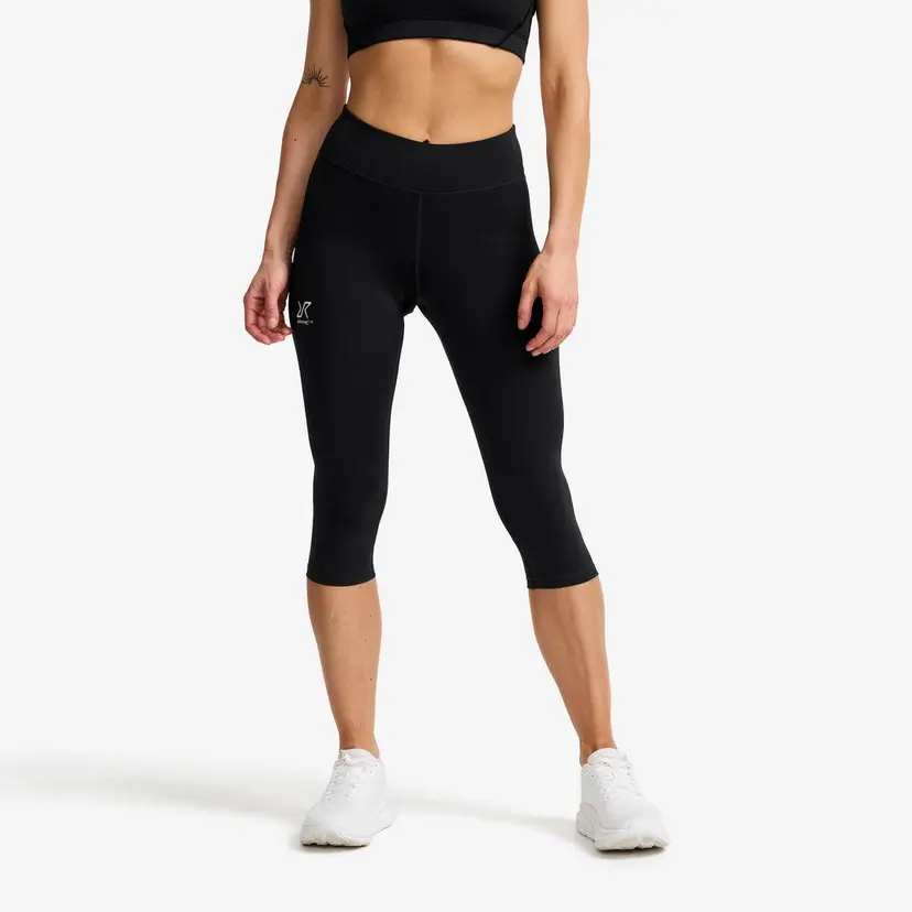 RevolutionRace Flow High-waisted Capri Leggings Dame Black