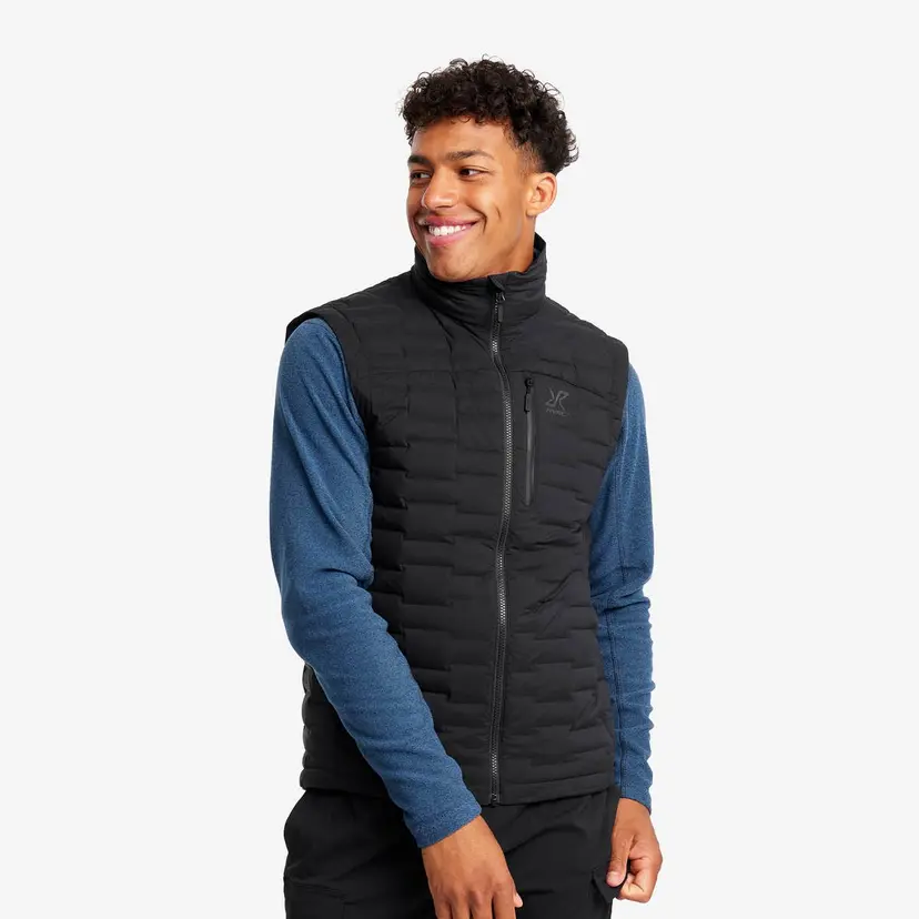 RevolutionRace Flex Stretch Down Vest Herre Black