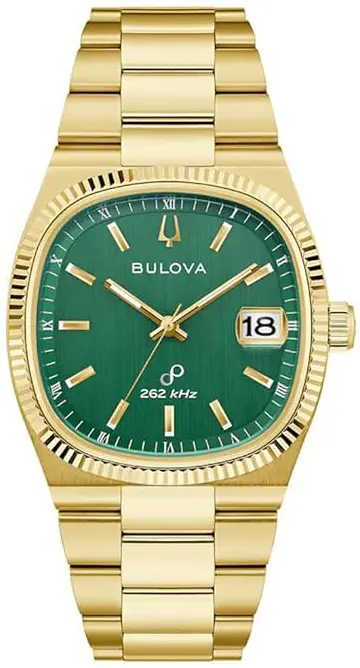 Bulova Bulova Herreklokke 97B237 Super Seville Grønn/Gulltonet stål