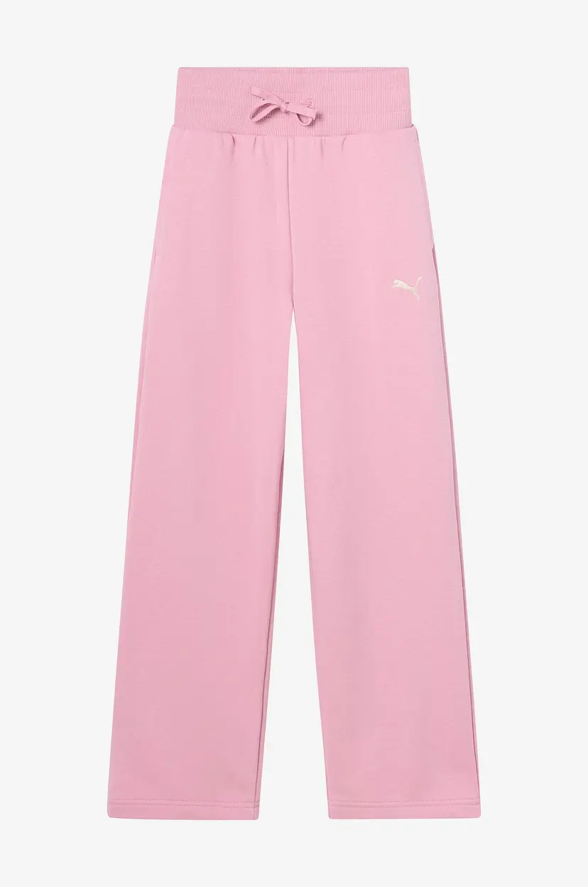 Puma Sweatbukser Wardrobe Ess Relaxed Wide Leg Sweatpants TR G - Rosa