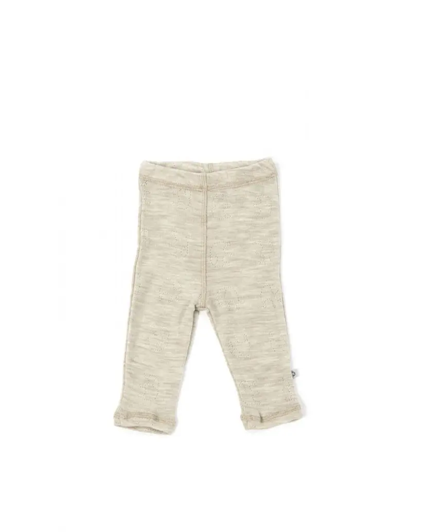 Smallstuff Smallstuff Leggings prematur, merinoull, Nature elephant