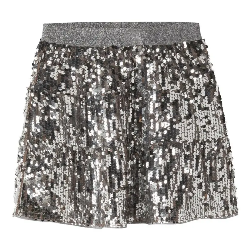 NAME IT Name It - Skjørt Riscing Paljetter Silver