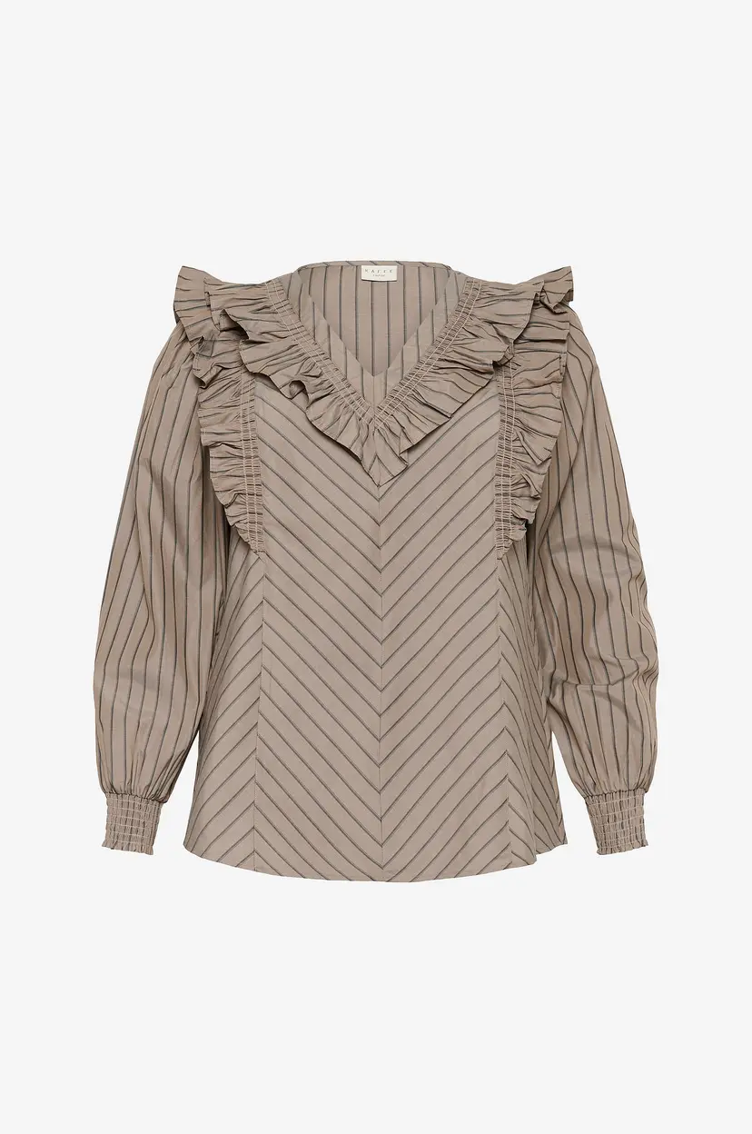 KAFFE Curve Bluse kcJerria Blouse - Brun