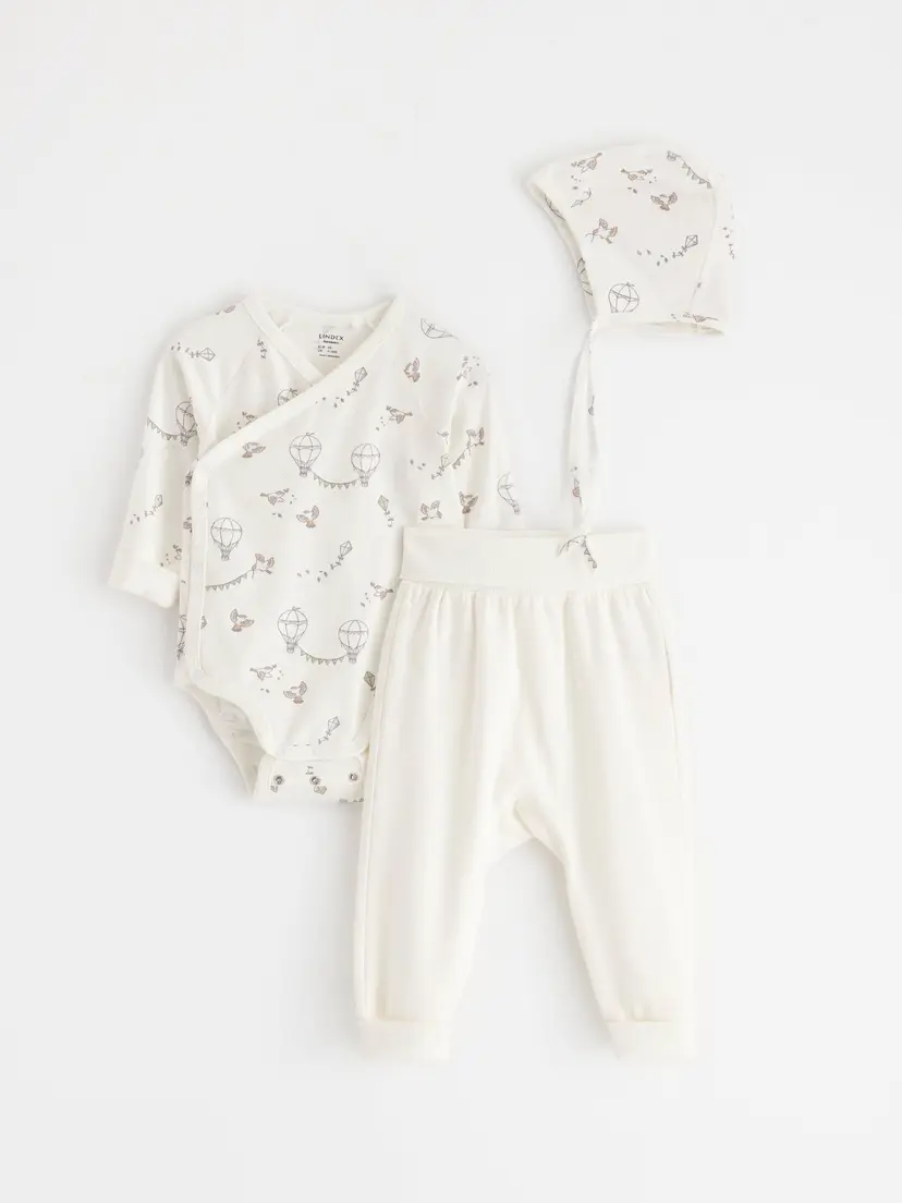 Lindex 3-delt startpakke for babyer