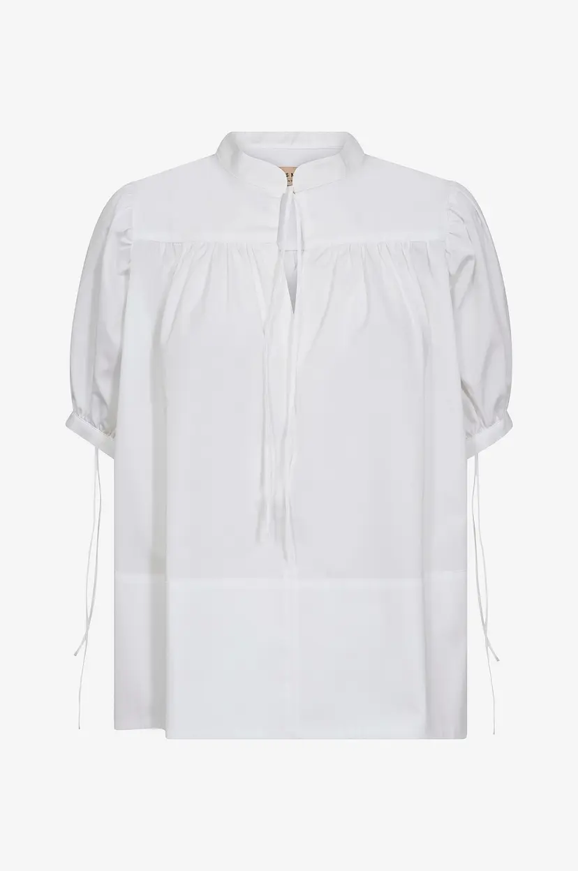 Mos Mosh Bluse mmTarima SS Cotton - Hvit