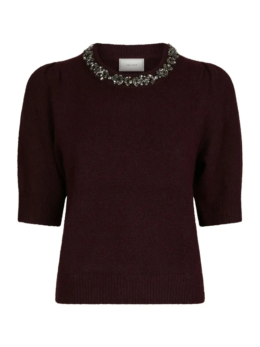 Neo Noir Maia Stone Knit Blouse