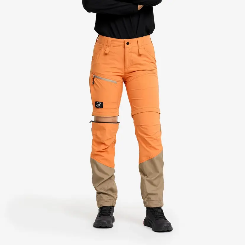 RevolutionRace Range Pro Stretch T Zip-off Pants Dame Caramel/Brindle