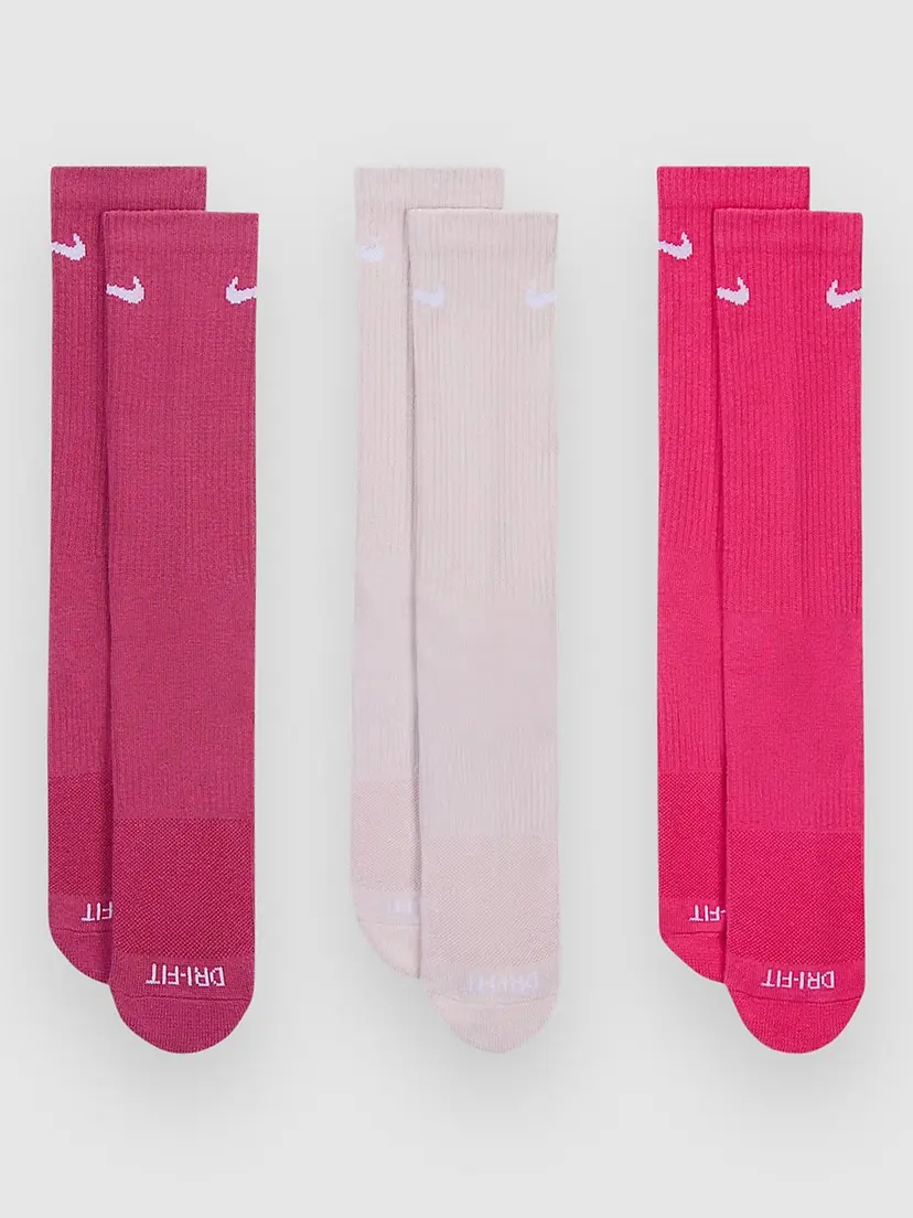Nike Nike Everyday Plus Cush Crew 3P Socks mønster