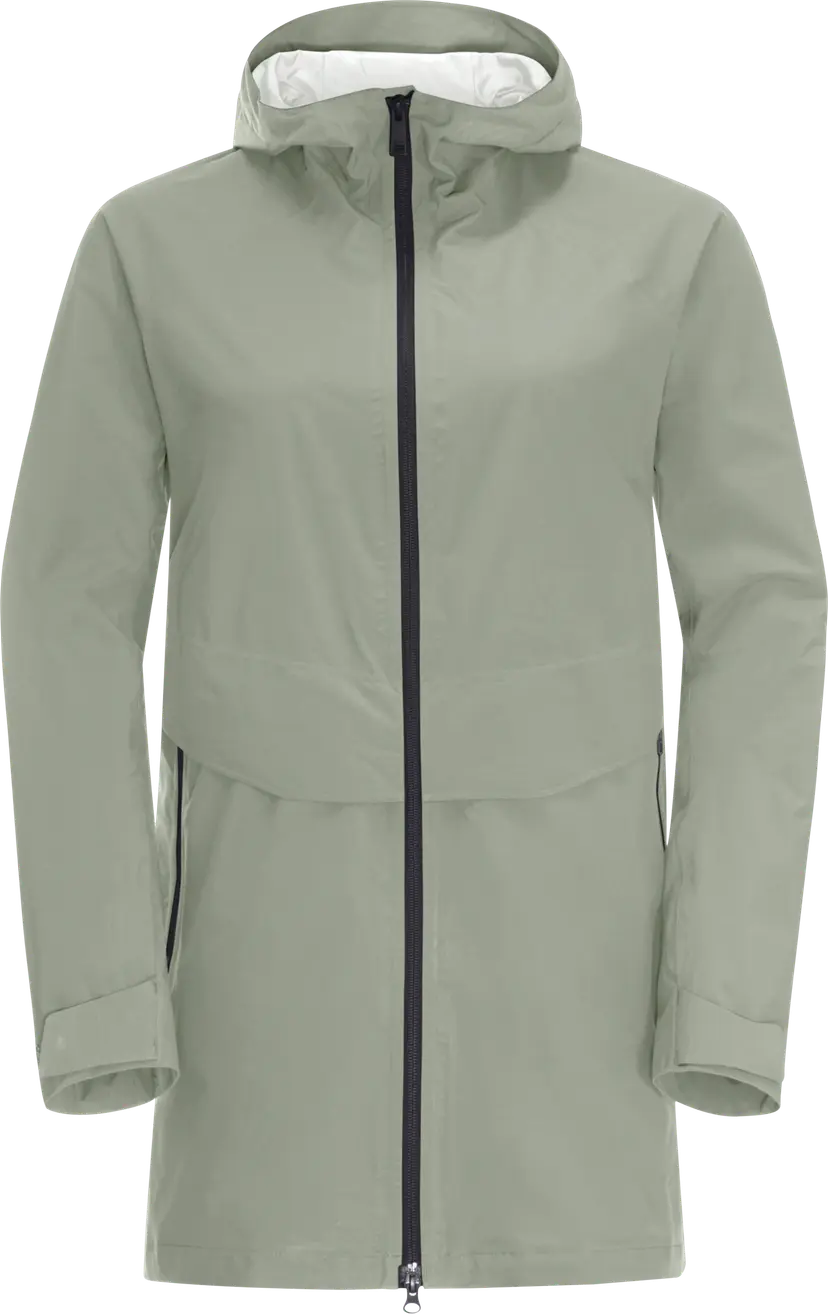 Jack Wolfskin Jack Wolfskin Women's Mainkai Long Jacket Mint Leaf