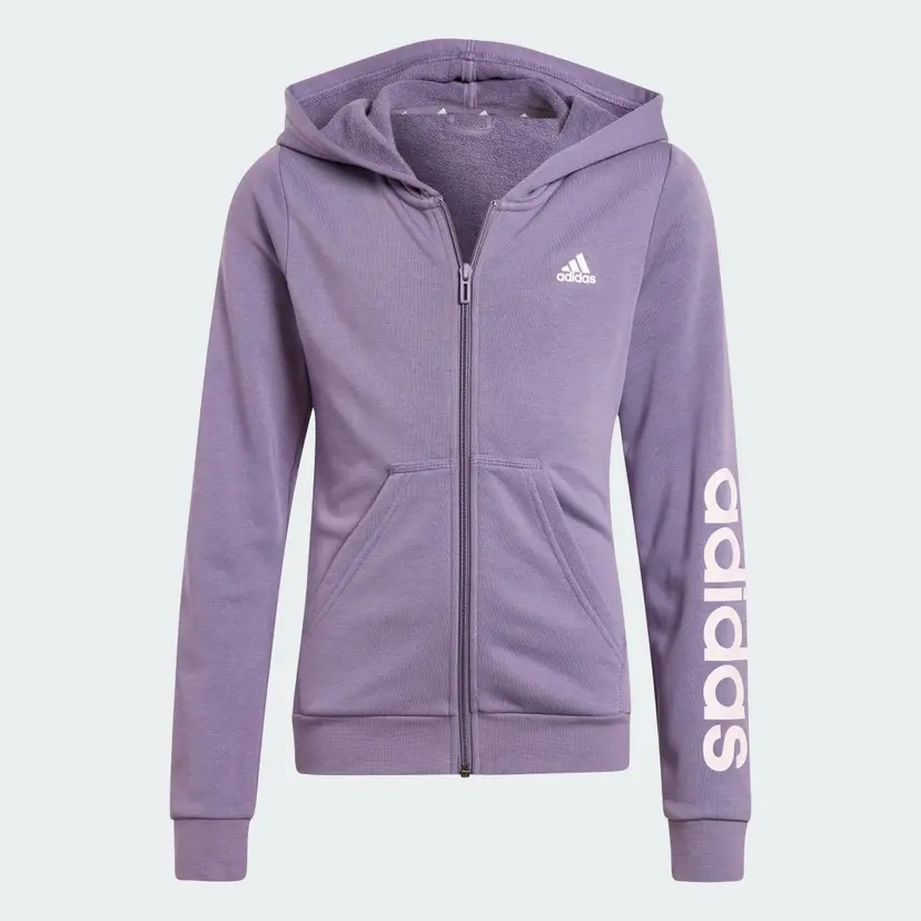Adidas Essentials Linear Logo Full-Zip Hettegenser