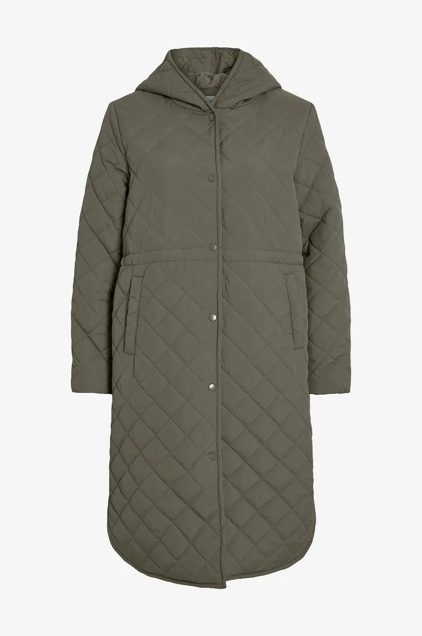 Vila Kåpe viGalia L/S Hooded Coat - Grønn