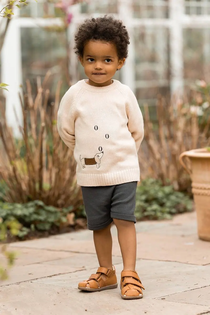 Fliink Fliink Magic Embroidered Pullover Sandshell (110 / 5 år)
