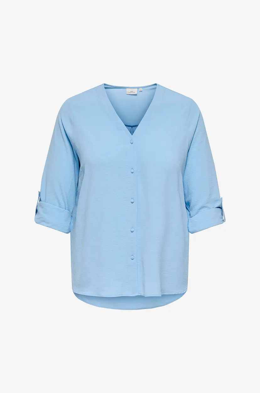 Only Carmakoma Bluse carJana Mette - Blå