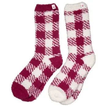 Triumph Triumph Strømper 2P Cosy Socks Rød/Hvit  polyester One Size Dame