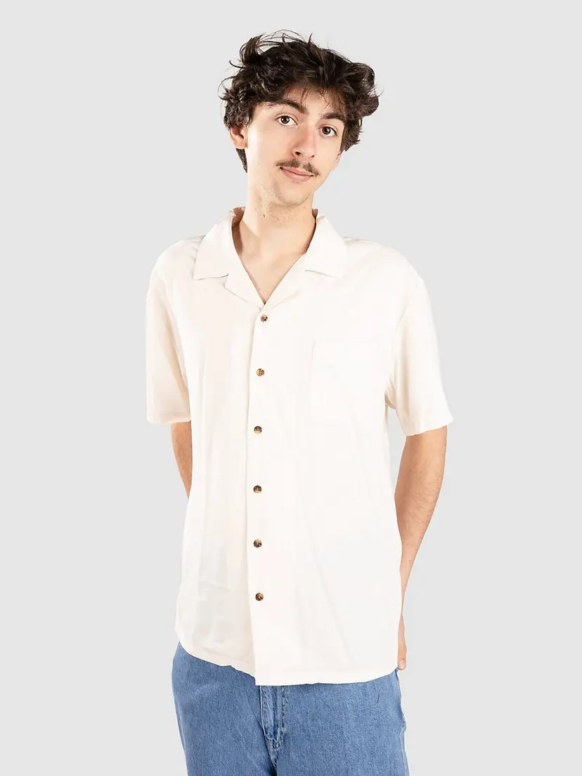 Brixton Brixton Bunker Camp Collar Skjorte hvit