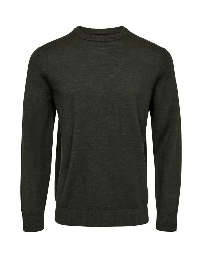 Black Blue Reg fit on-neck merino