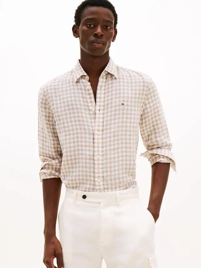 Tommy Hilfiger LINEN ESSENTIAL GINGHAM RF SHIRT