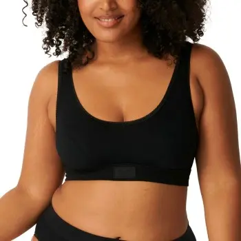 Sloggi Sloggi BH 2P Double Comfort Top Svart bomull 44 Dame