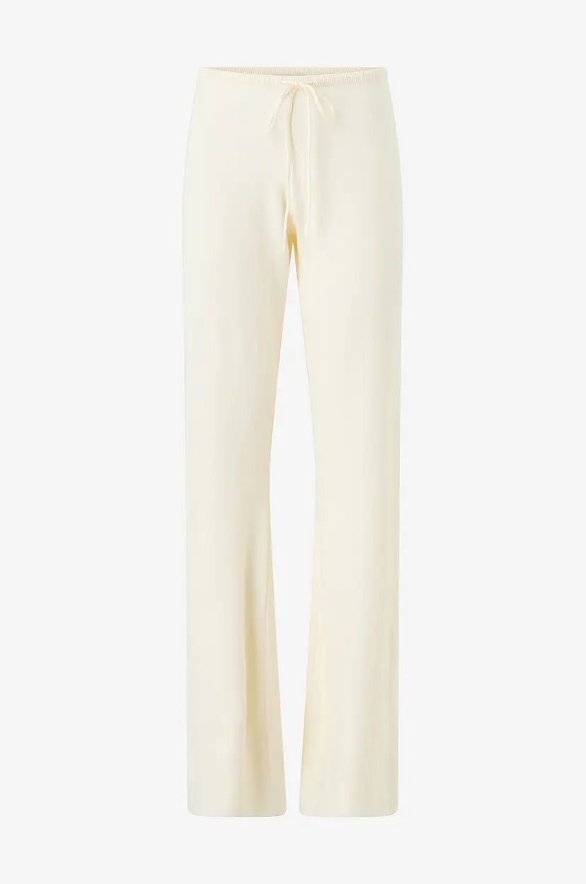 Gina Tricot Pyjamasunderdel Knitted loungewear trousers - Hvit