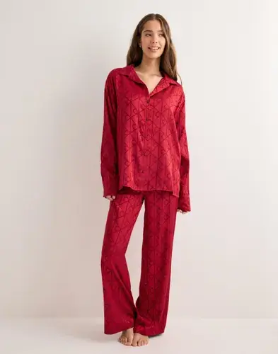 Calvin Klein Underwear Calvin Klein Underwear - Rød - Relaxed Aop Shirt