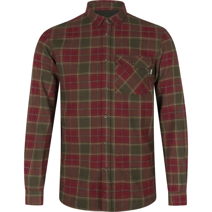 Seeland Seeland Men's Glen Flannel Shirt Red Forest Check