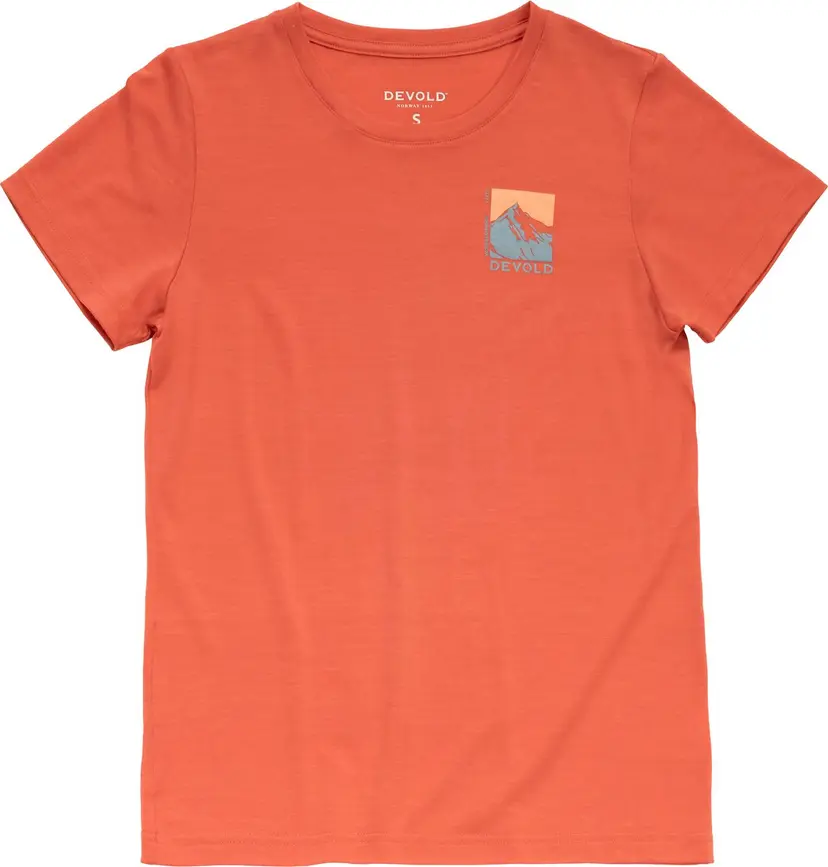Devold Devold Women's Classic Summit Tee Coral