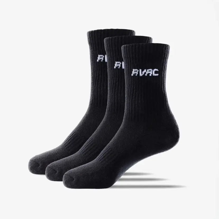RevolutionRace 3-pack Core Ribbed Socks Unisex Black