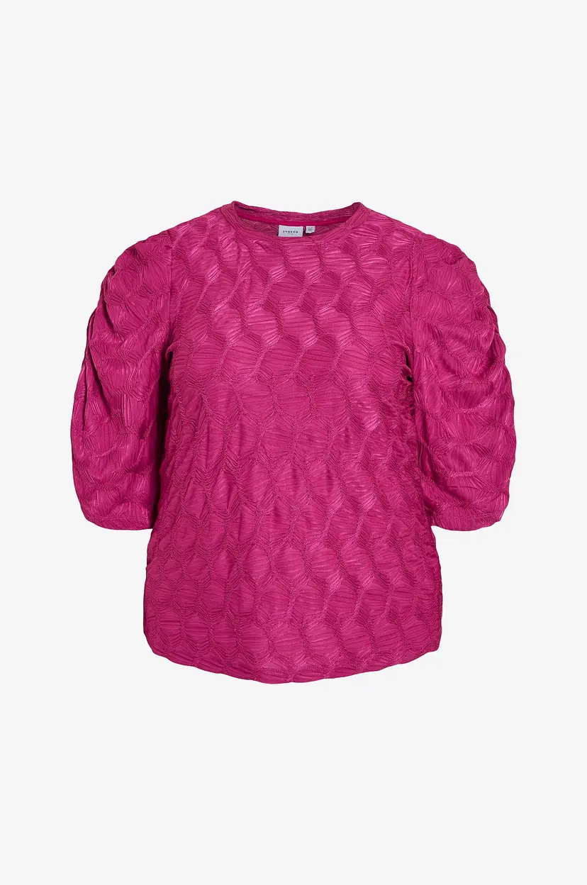 Evoked Vila Topp viElvisa O-neck 2/4 Top - Lilla