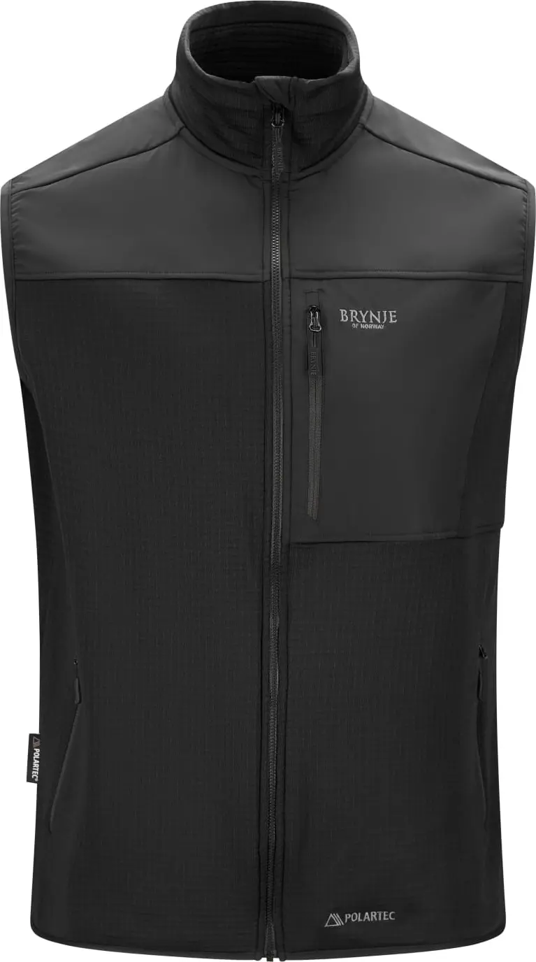 Brynje Brynje Unisex Polar Fleece Vest Black