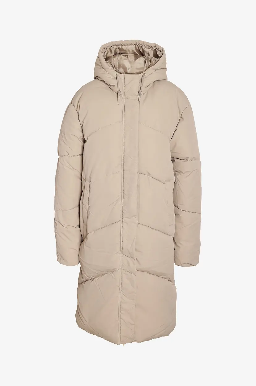 Noisy May Jakke nmTenna L/S Long Jacket - Beige