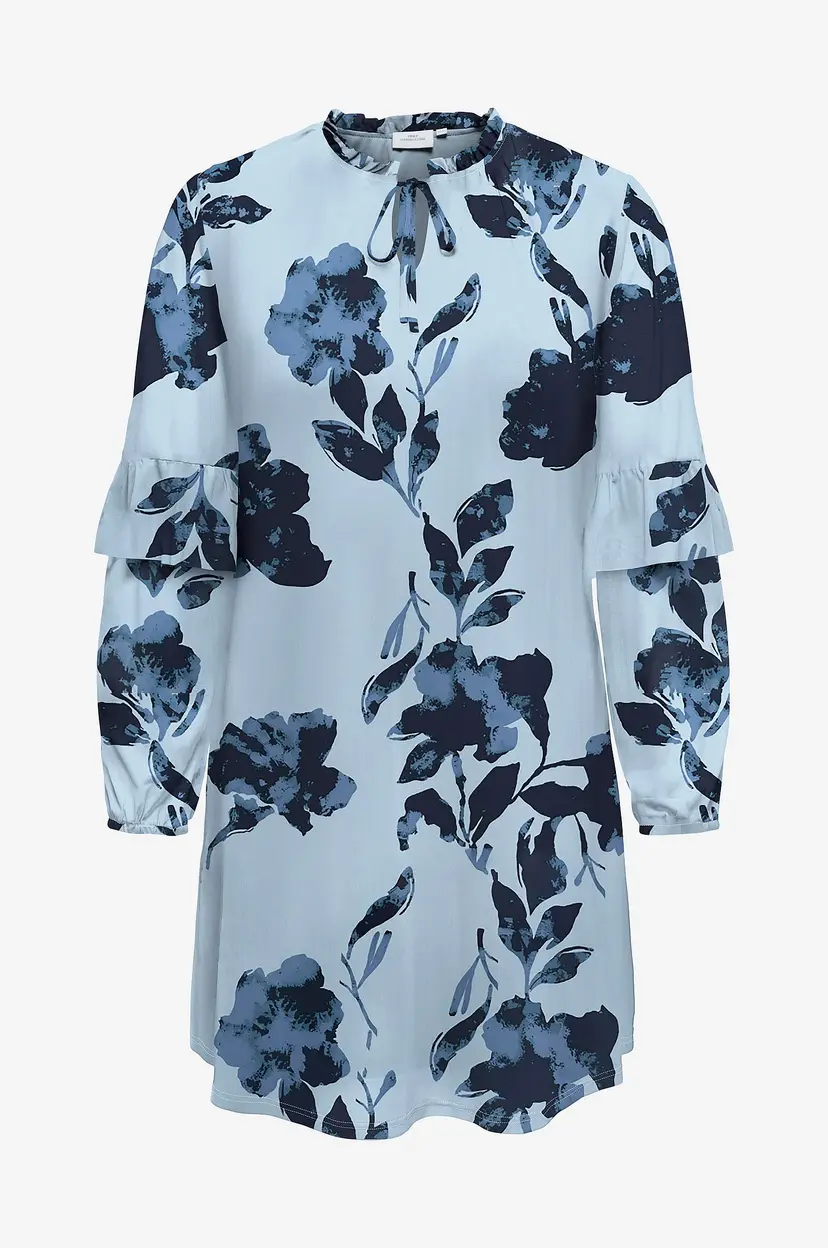 Only Carmakoma Kjole carCarti O-neck Abk Dress Jrs - Blå