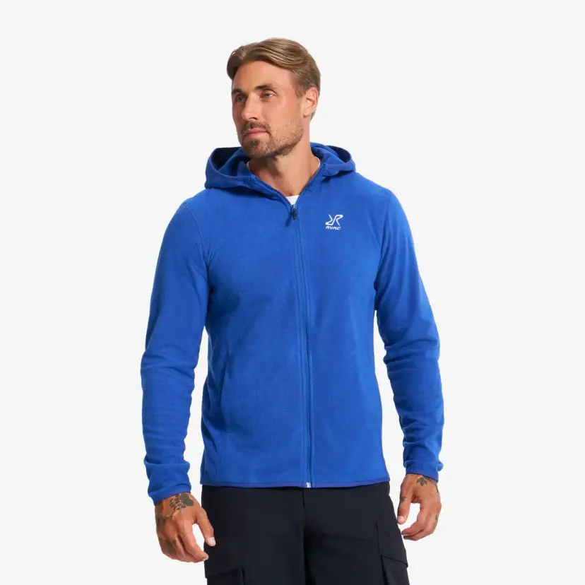 RevolutionRace Hiker Fleece Hoodie Herre True Blue