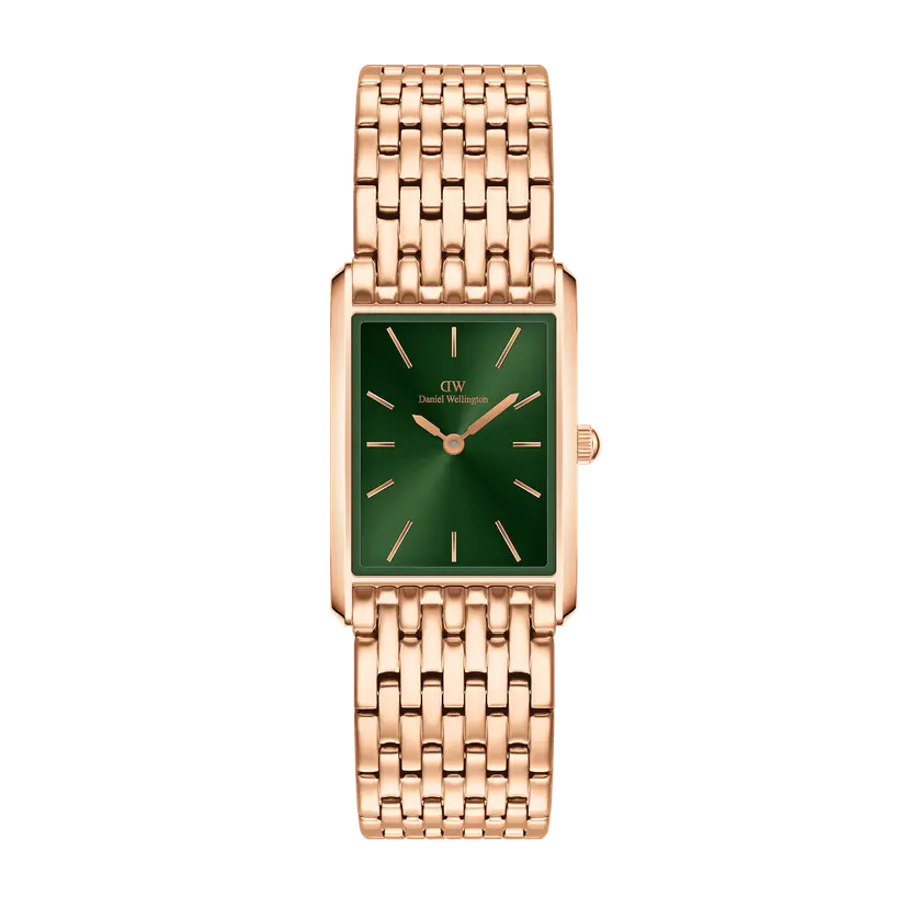 Daniel Wellington Rose Gold 22x32 Watch Bound 9-link Emerald Sunray | DW