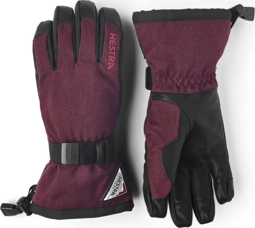 Hestra Hestra Powder Gauntlet 5-Finger Bordeaux