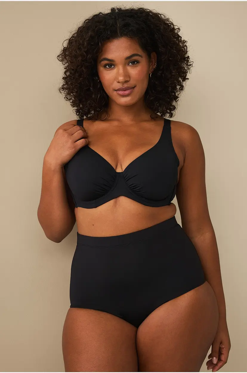 Ellos Plus collection Bikiniunderdeler med høy midje - Svart