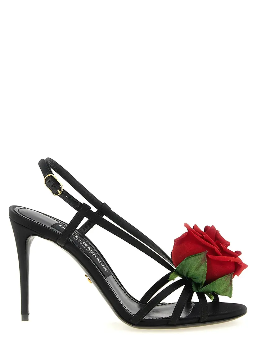 Dolce & Gabbana Dolce & Gabbana Høyhælte sandaler – Svart